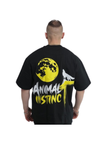 Tee Shirt Over size Mixte Noir - Animal Instinct -Série limitée