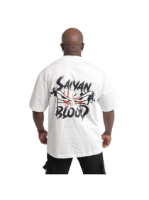 Tee Shirt Over size Mixte Blanc- SAYAN BLOOD -Série limitée